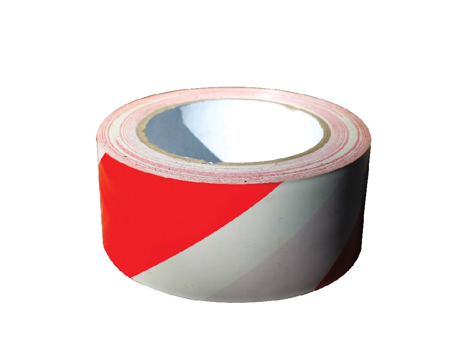 CINTA DEMARC ROJO/BLANCO 50MM X 30M