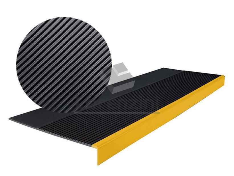 GRADA CAUCHO ESTRI  NEG/AMA 121X32X4MM