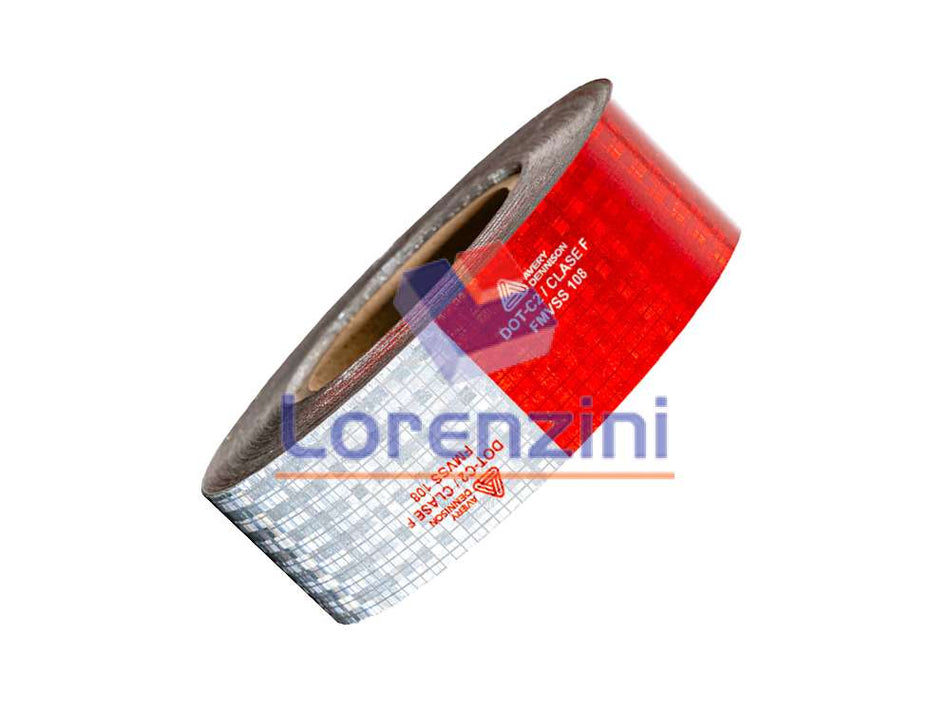 ROLLO CONSPICUITY AVERY ROJO/BLANCO V-5720
