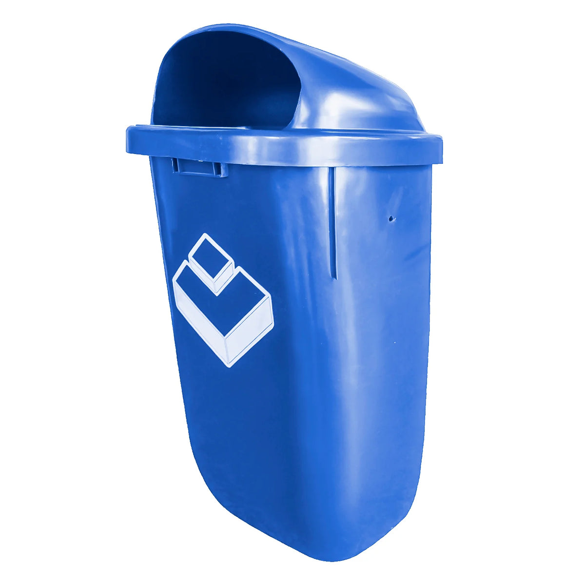 BASURERO 50 LT MURO  AZUL