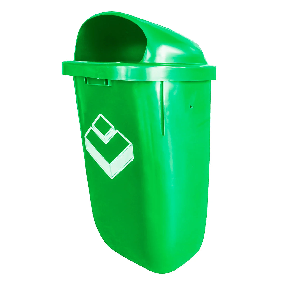 BASURERO 50 LT MURO VERDE