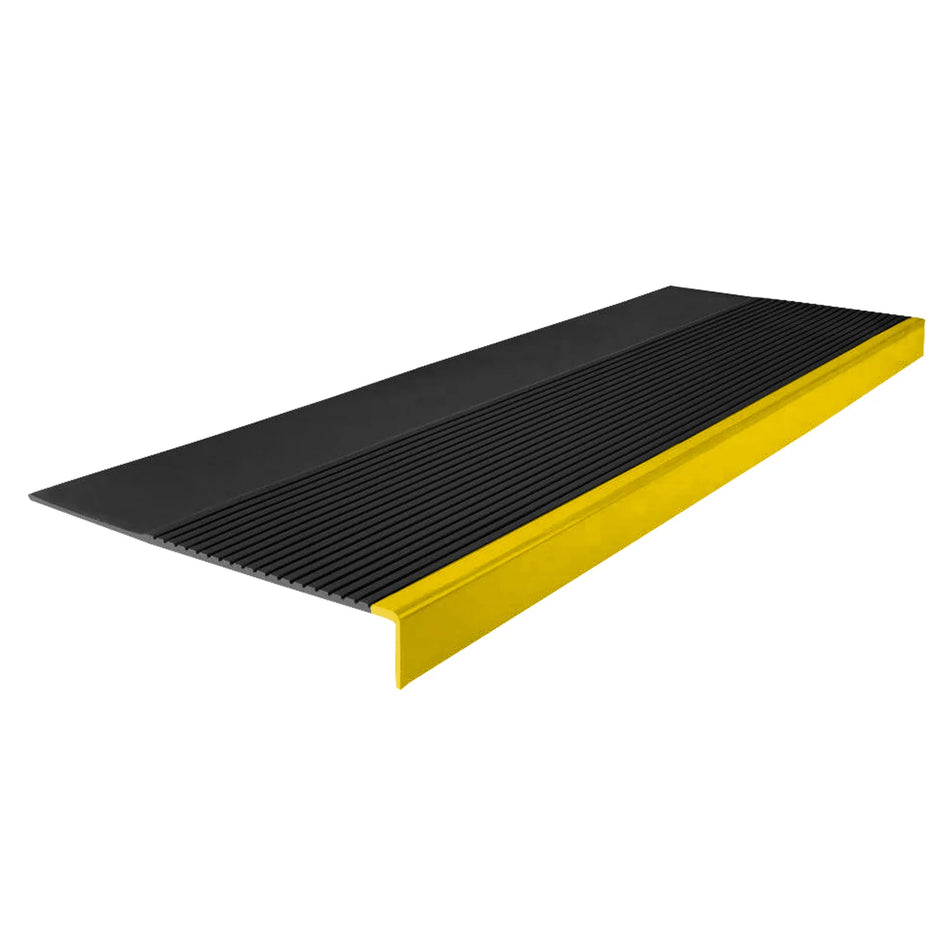 GRADA CAUCHO ESTRI NEG/AMA 150X32X4MM