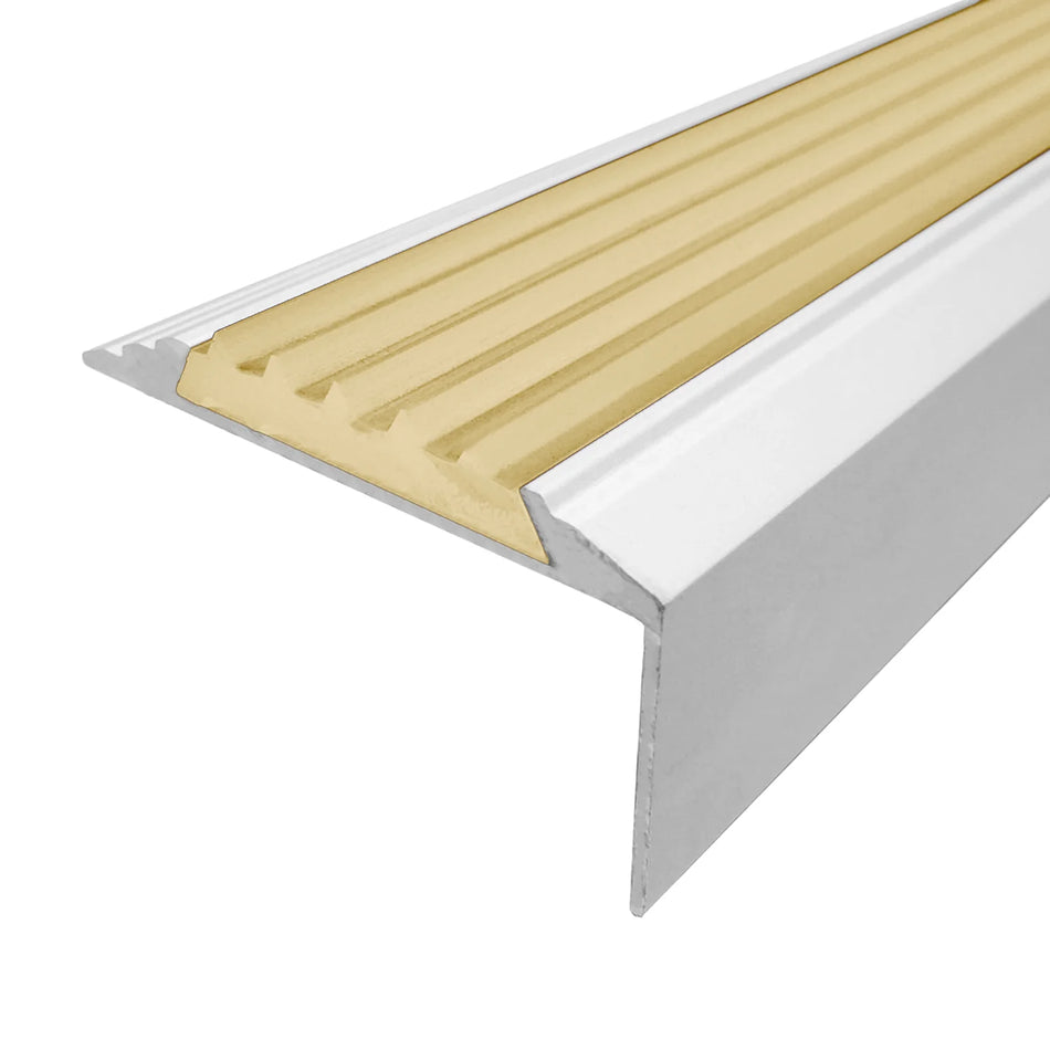 NARIZ ALUM/PVC BEIG 3MT X 60MM