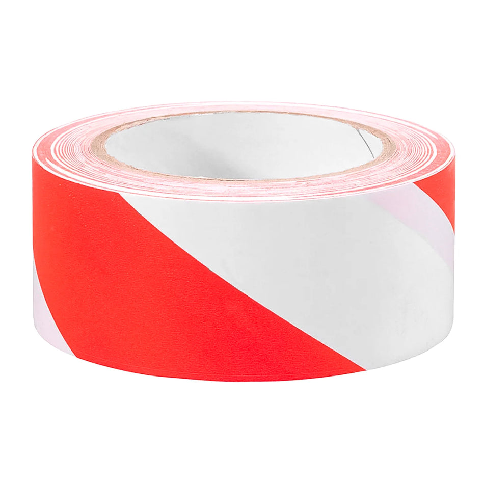 CINTA DEMARC ROJO/BLANCO 50MM X 30M