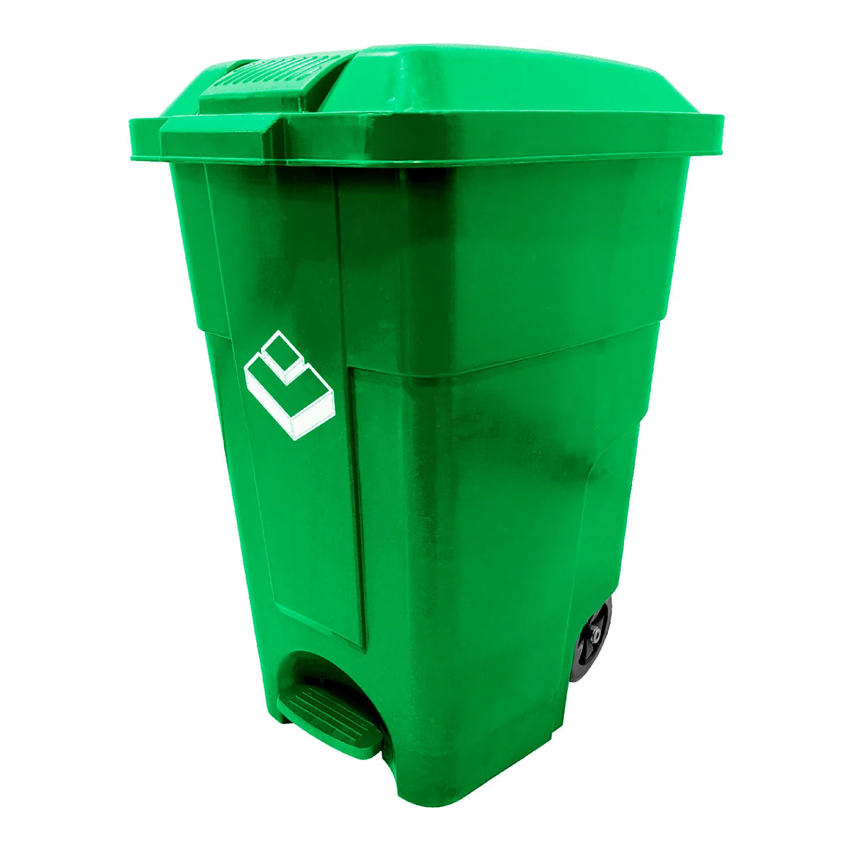 BASURERO 50 LT VERDE C/PEDAL