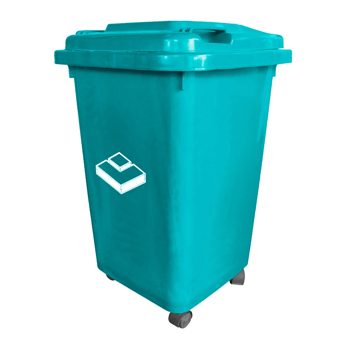 BASURERO FRANKFURT 50LT C/TAPA VERDE