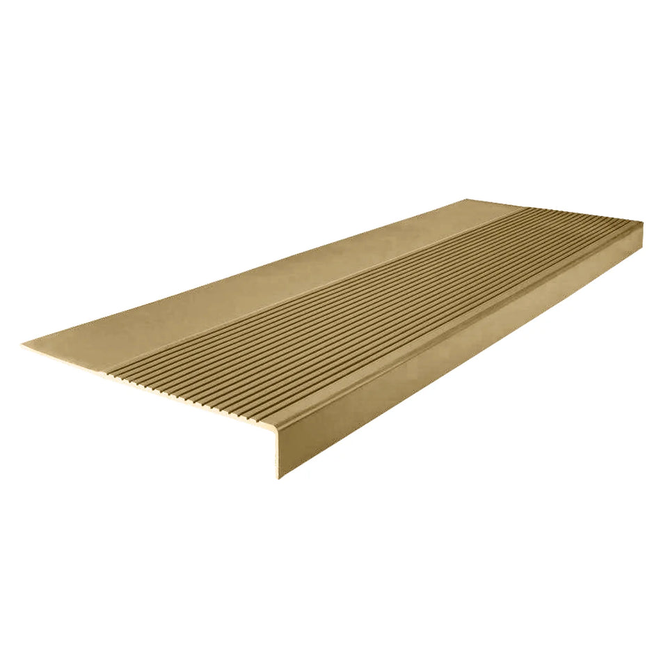 GRADA CAUCHO ESTRIADA BEIGE 150X32X4MM