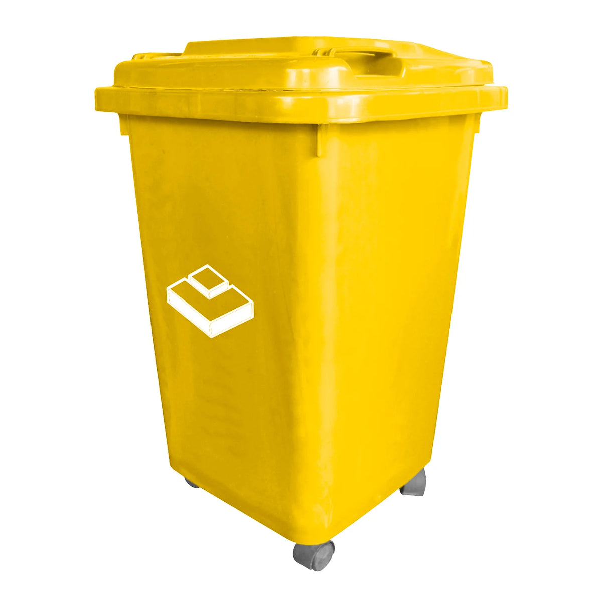 BASURERO FRANKFURT 50LT C/TAPA AMARILLO