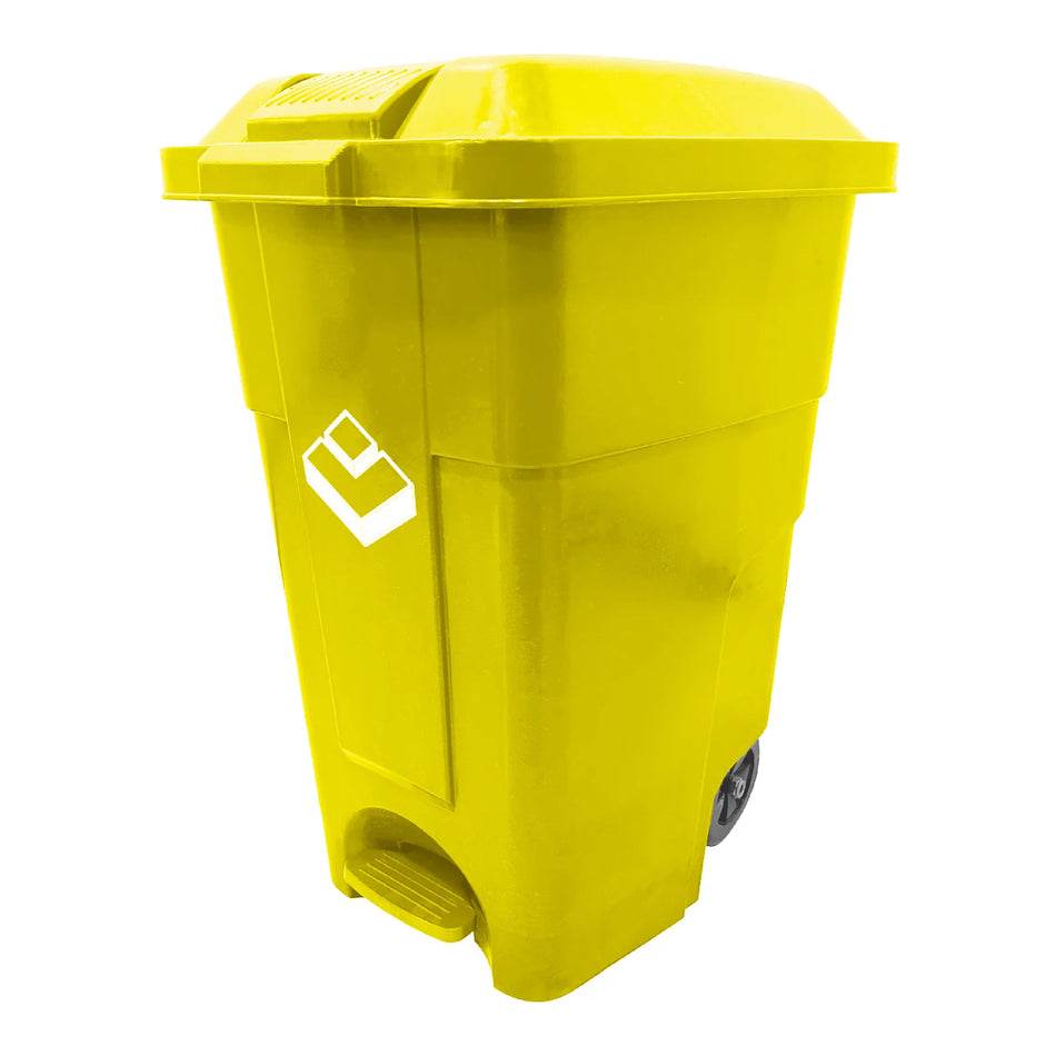 BASURERO 50 LT AMARILLO C/PEDAL