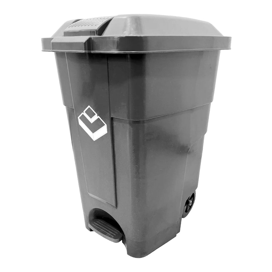 BASURERO 50 LT GRIS C/PEDAL