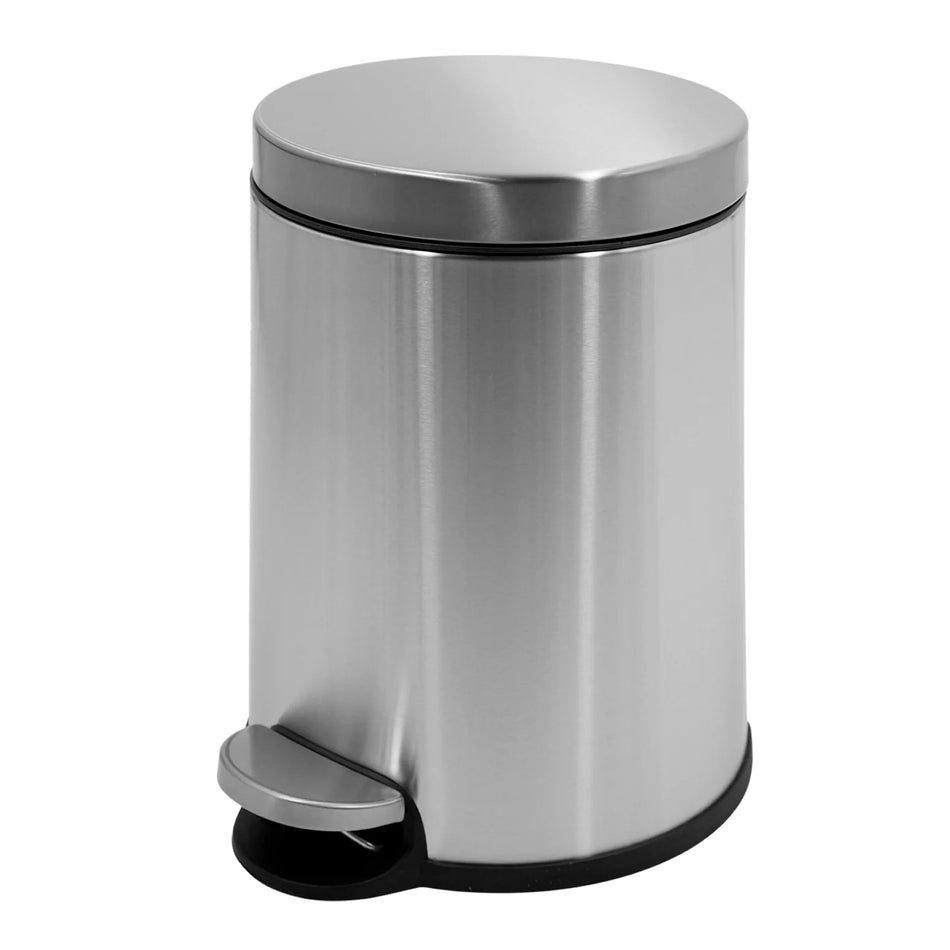 BASURERO ACERO INOX C/PEDAL 5L