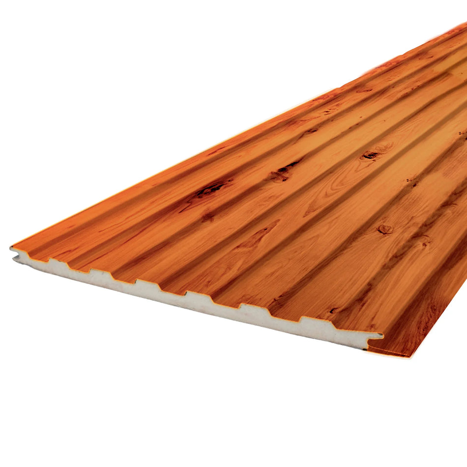 CAJA SIDING MET MOD1 MADERA 290X38X1.6CM CAJA (8 UN/8.9M2)