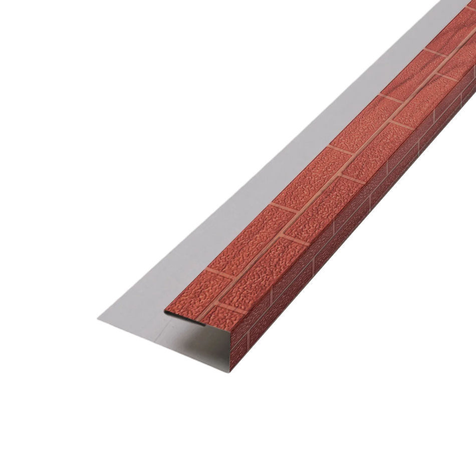 SIDING MET TERM J LADRILLO 300 CM UN
