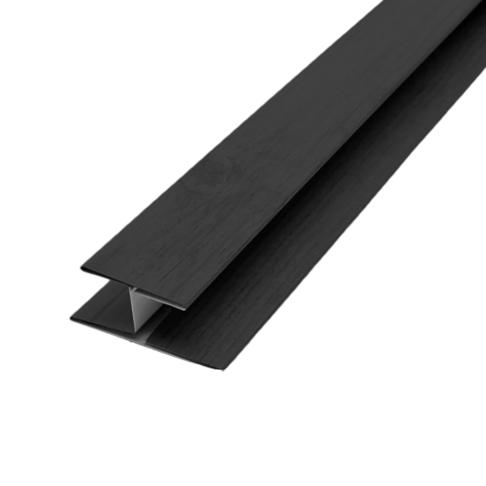 SIDING MET TERM H NEGRO 300 CM UN