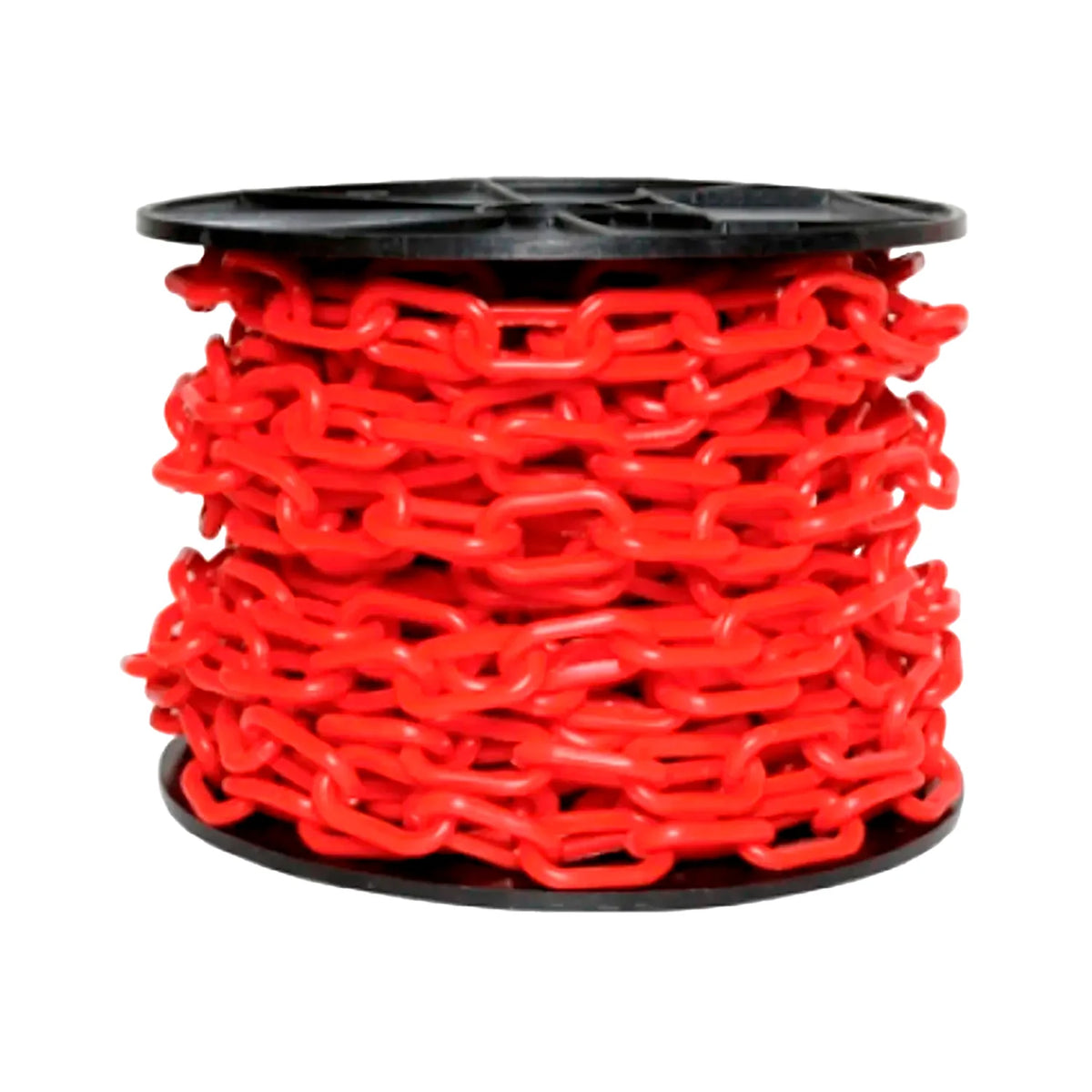 CADENA PLASTICA ROJA 50 mts.(ROLLO)