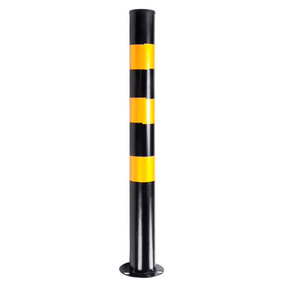 BOLARDO ACERO LISO 3"X750MM C/PLACA BASE ELECTRO