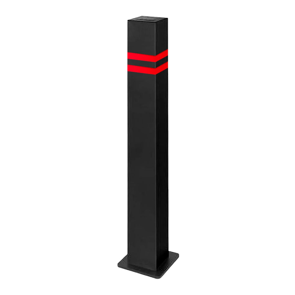 BOLARDO ACERO LISO100X100X600MM C/PLACA BASE ELECTRO