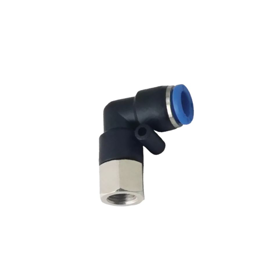 CONECTOR RAPIDO "CODO" HI 6 mm - ROSCA 3/8"