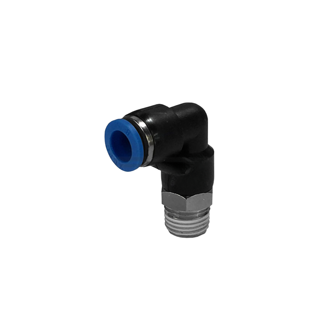CONECTOR RAPIDO CODO "HE" 1/4" - ROSCA 3/8"