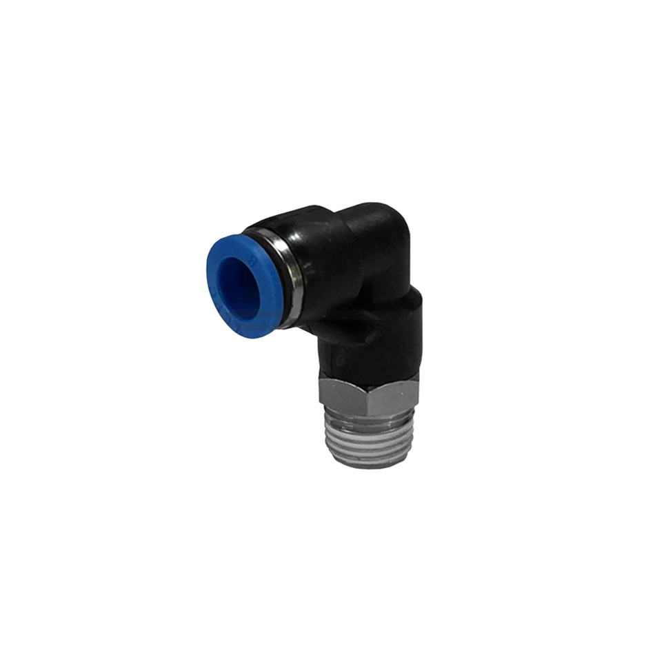 CONECTOR RAPIDO CODO "HE" 1/4" - ROSCA 1/8"