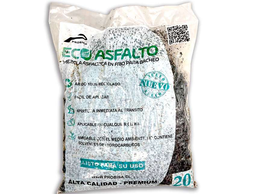 ASFALTO EN FRIO ECOASFALTO BOLSA 20 KGS