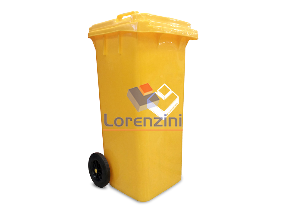 BASURERO 120 LT AMARILLO